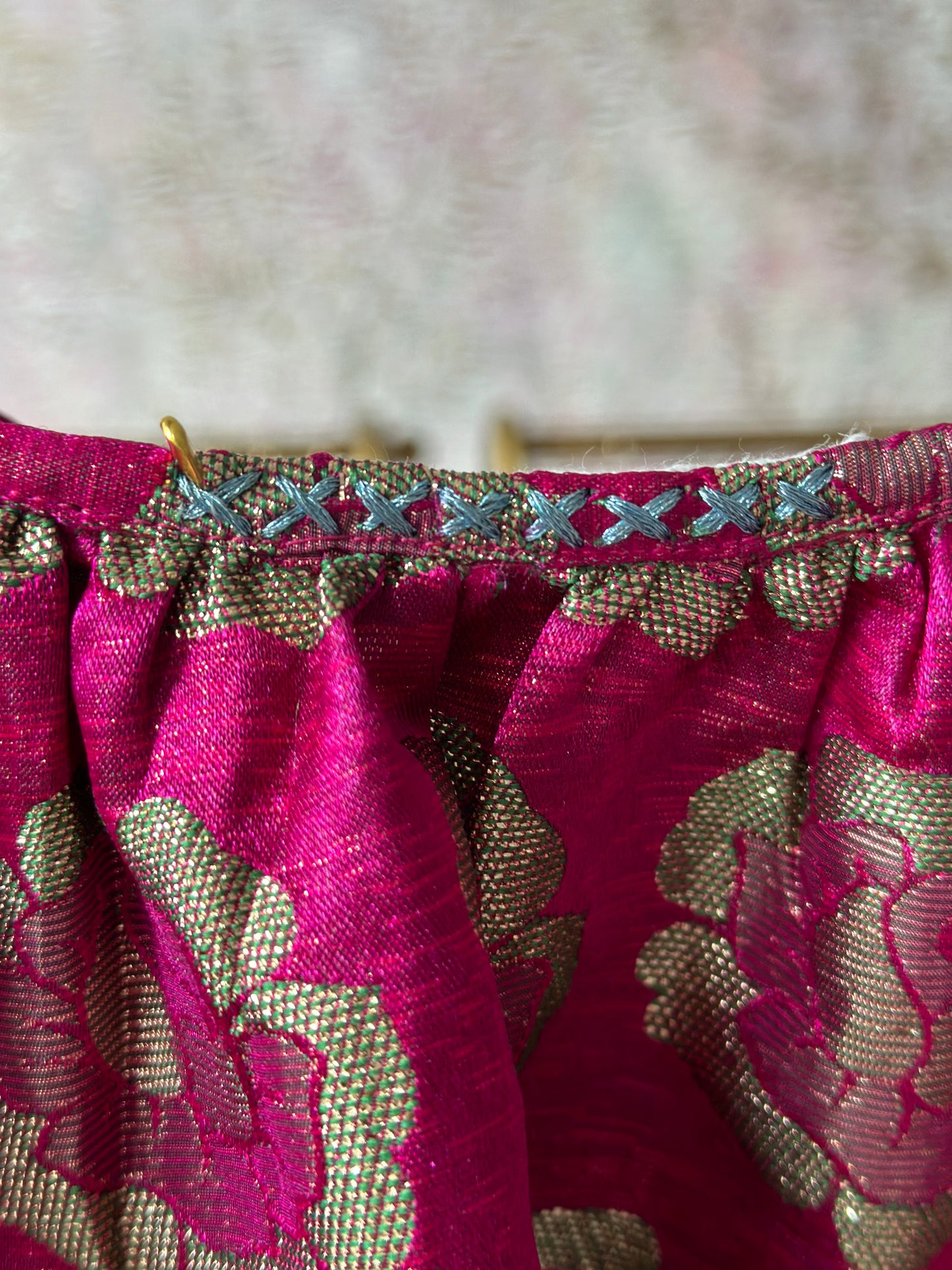 The "COLETTE" Dress Hot Pink Indian fabric
