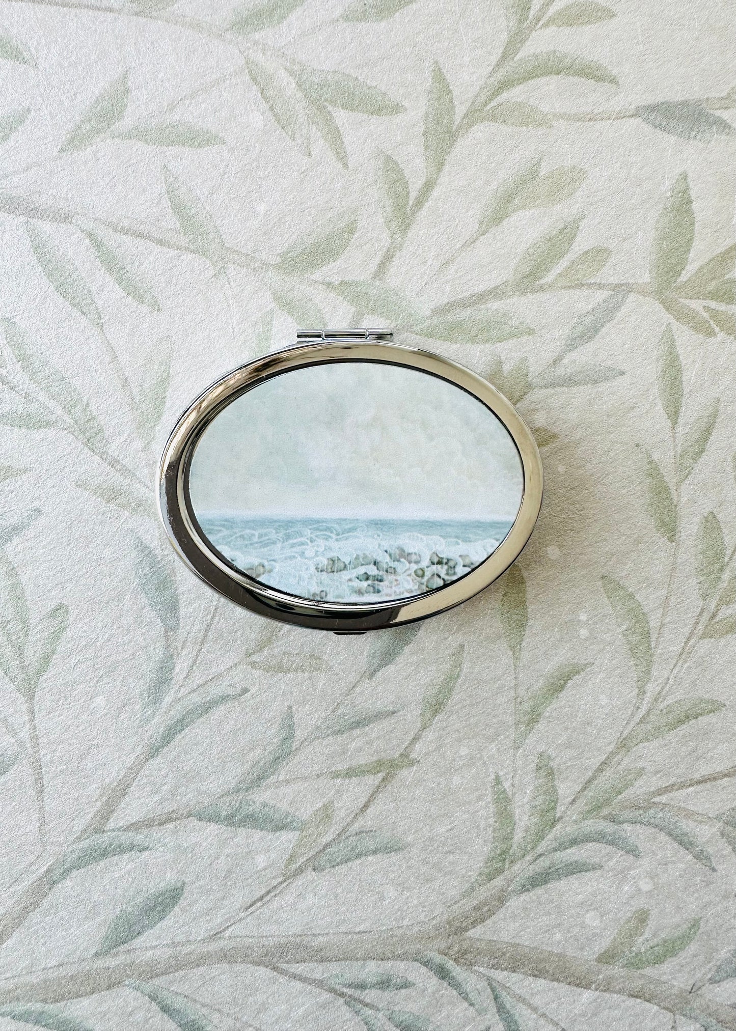 Compact Mirror with Seascape