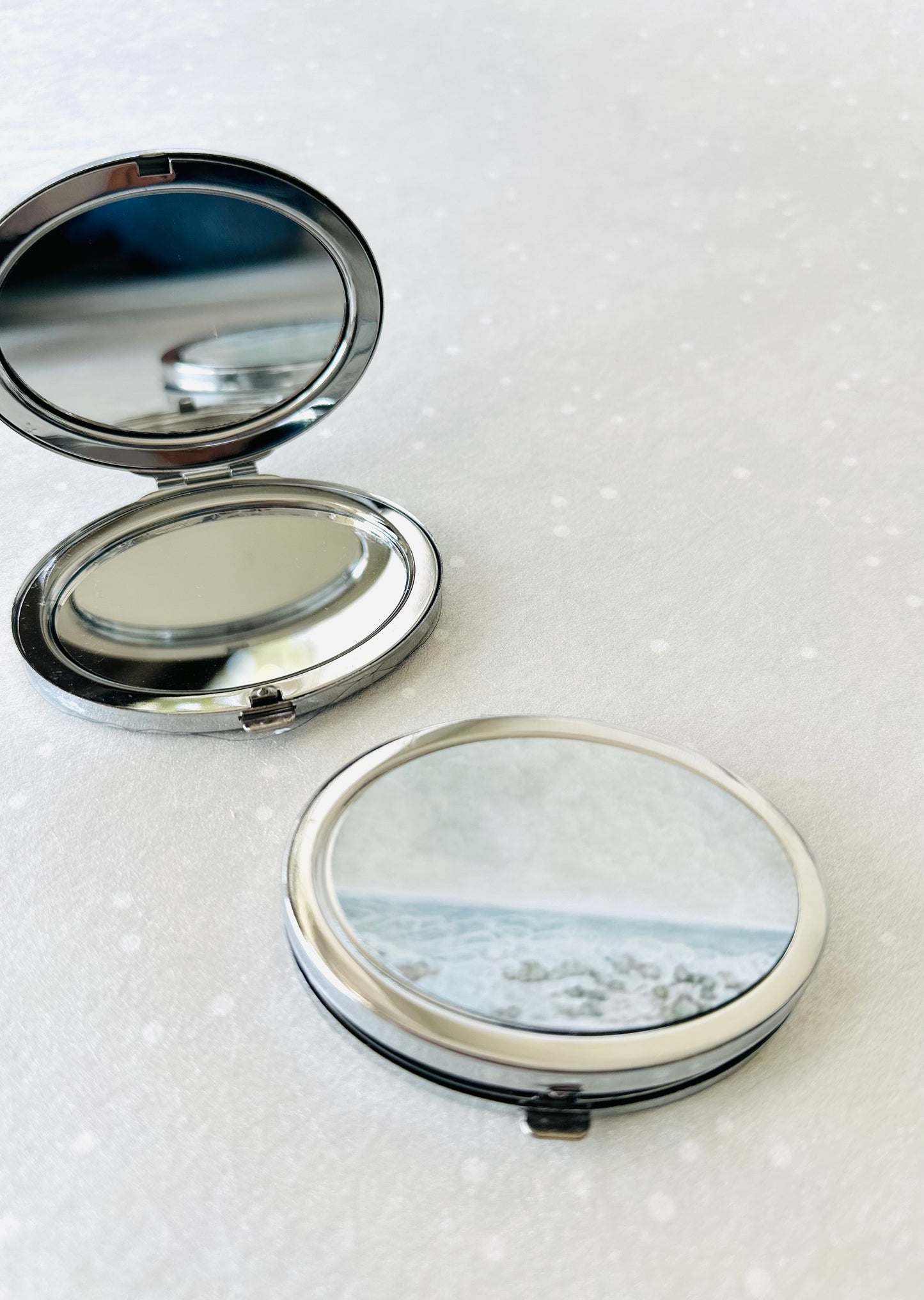 Compact Mirror with Seascape