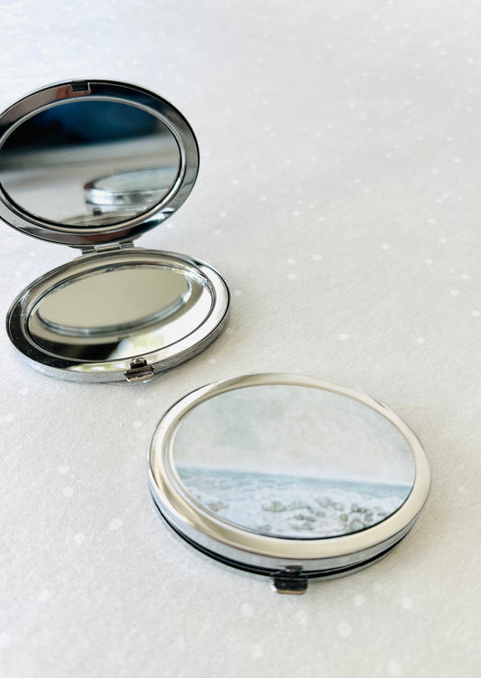 Compact Mirror with Seascape