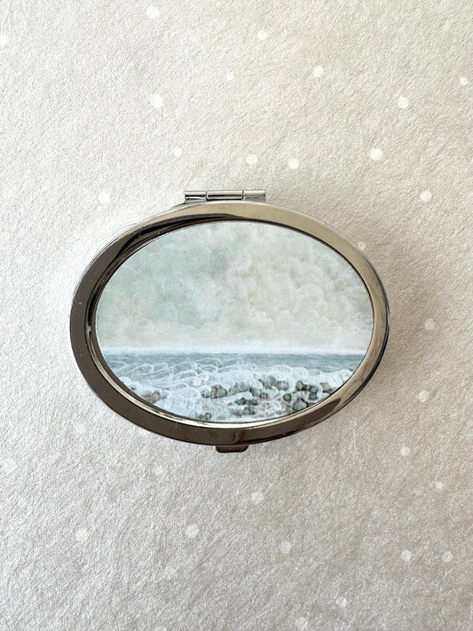 Compact Mirror with Seascape