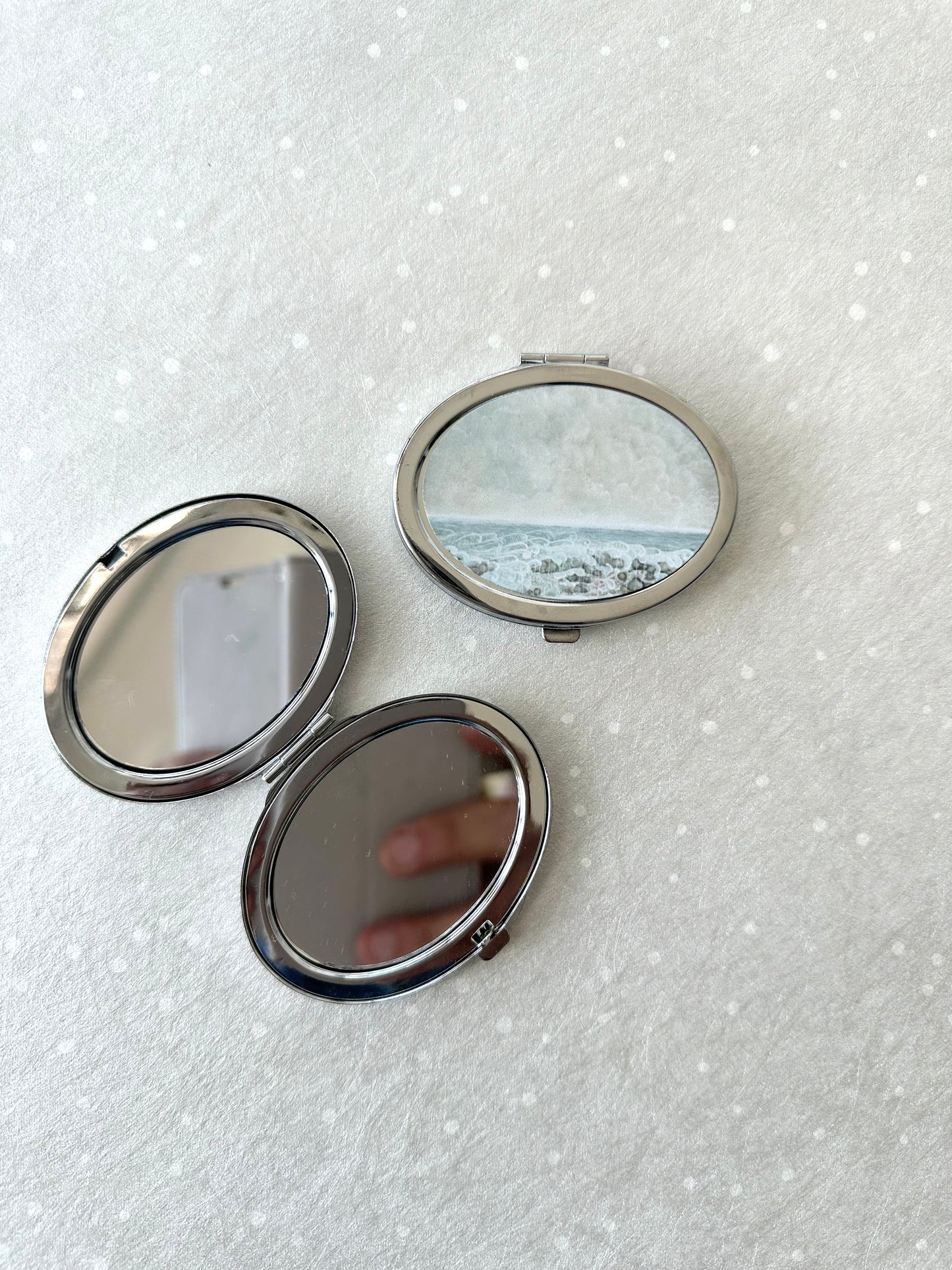 Compact Mirror with Seascape