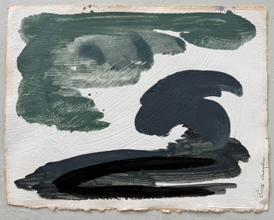 "A Table Prepared Before Me" abstract on paper