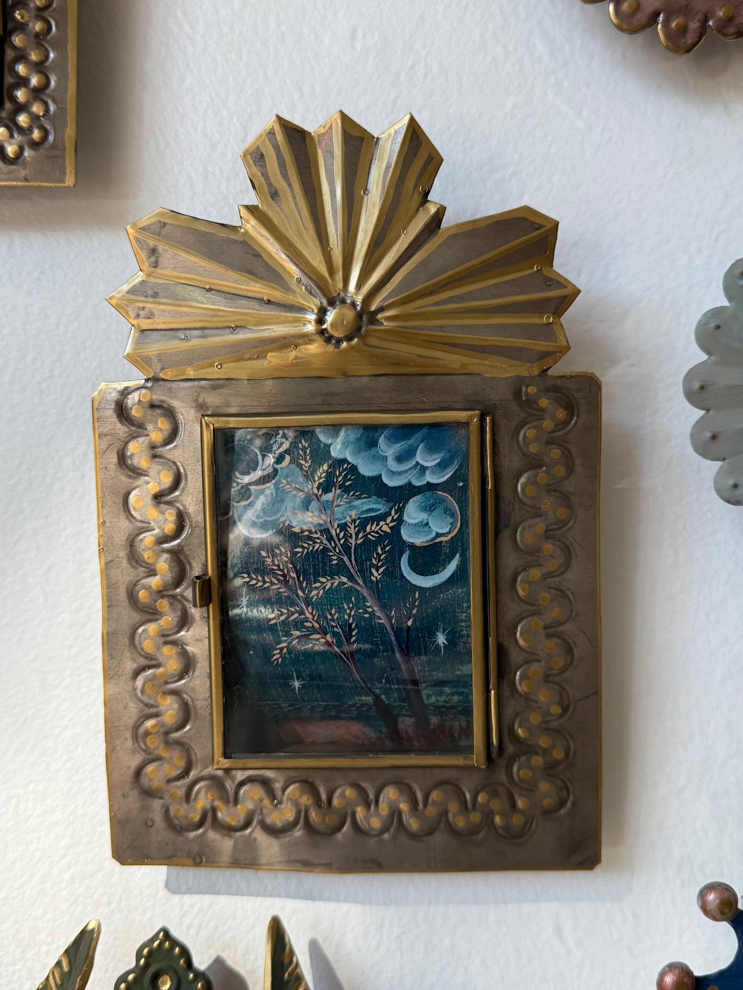 For Annie: ART OBJECT: "Twilight" print housed in Mexican tin frame