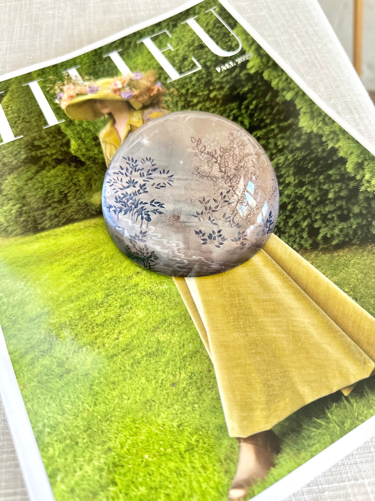 Round Dome paperweight by Colette Cosentino