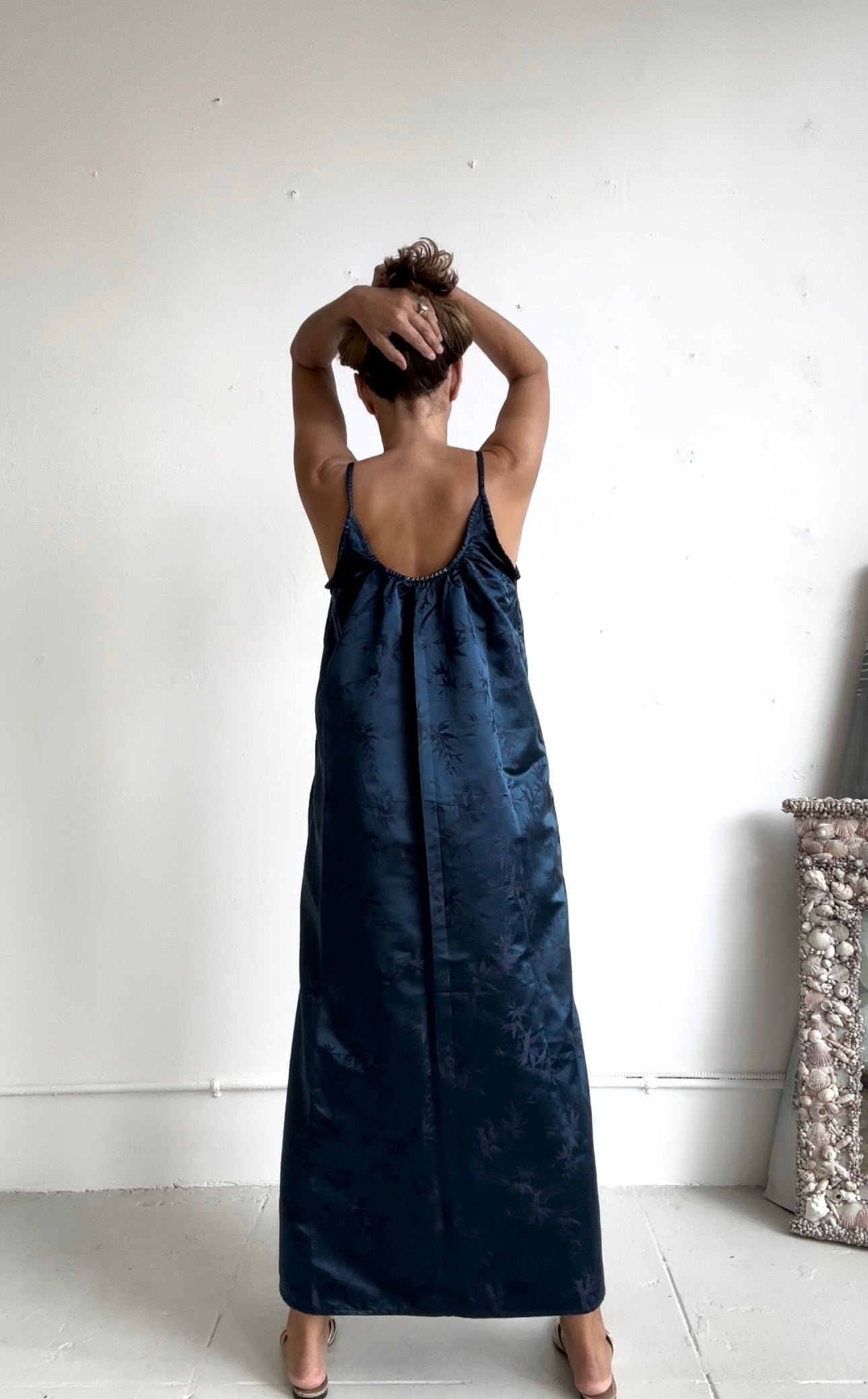 THE CASTELLO GOWN in Blue and Grape (100% Reversible) Floor length