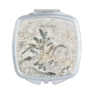 Compact Mirror with Garden Scene by Colette Cosentino