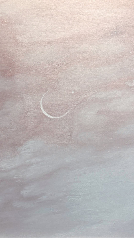 "The Wind Rose and Whispered" 48"x60" abstract seascape painting