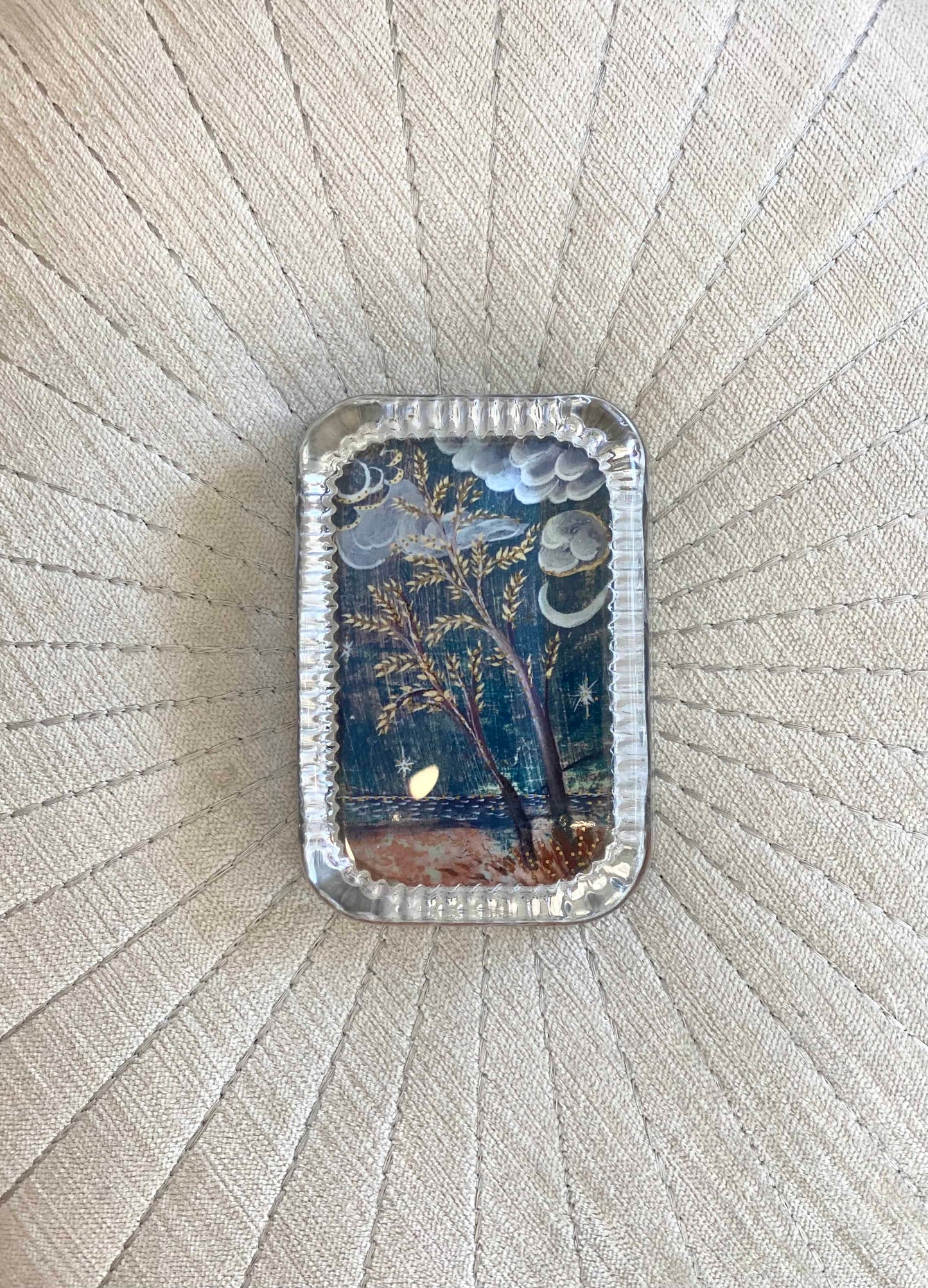 "Twilight" Hand blown glass paperweight, First Edition Run