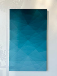 "Avatar Blue" 60" x 36" acrylic on canvas, Artist Andy Lepe