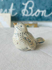 "Colette's Bird" free standing handmade ceramic bird by Colette + Vera