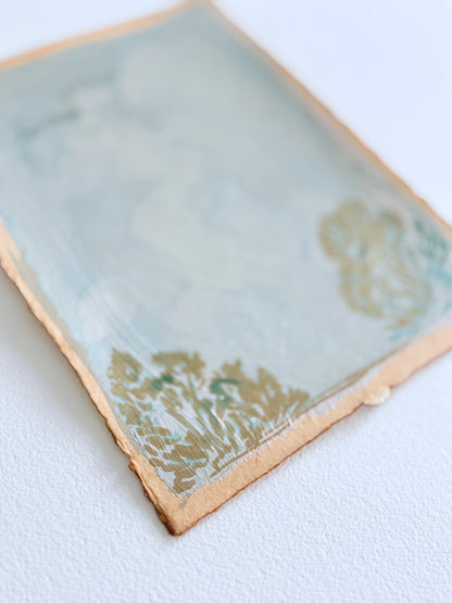 Minimal Landscape on handmade paper