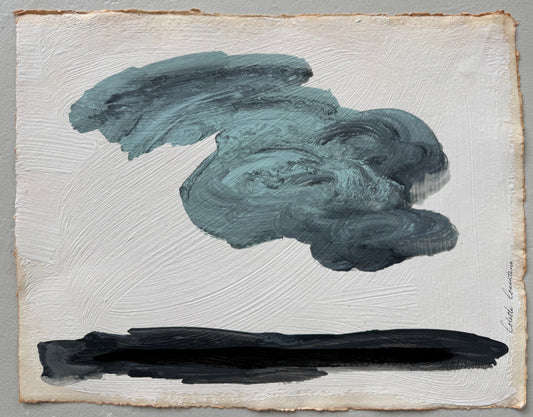 "Wondering" minimalist abstract landscape