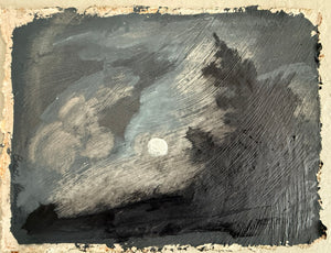 "Dark Night" nocturne with full moon