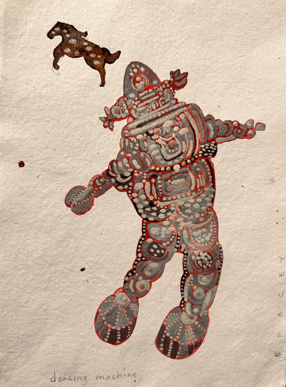 "Immediately, My Love" triptych ink blue and white abstract on canvas