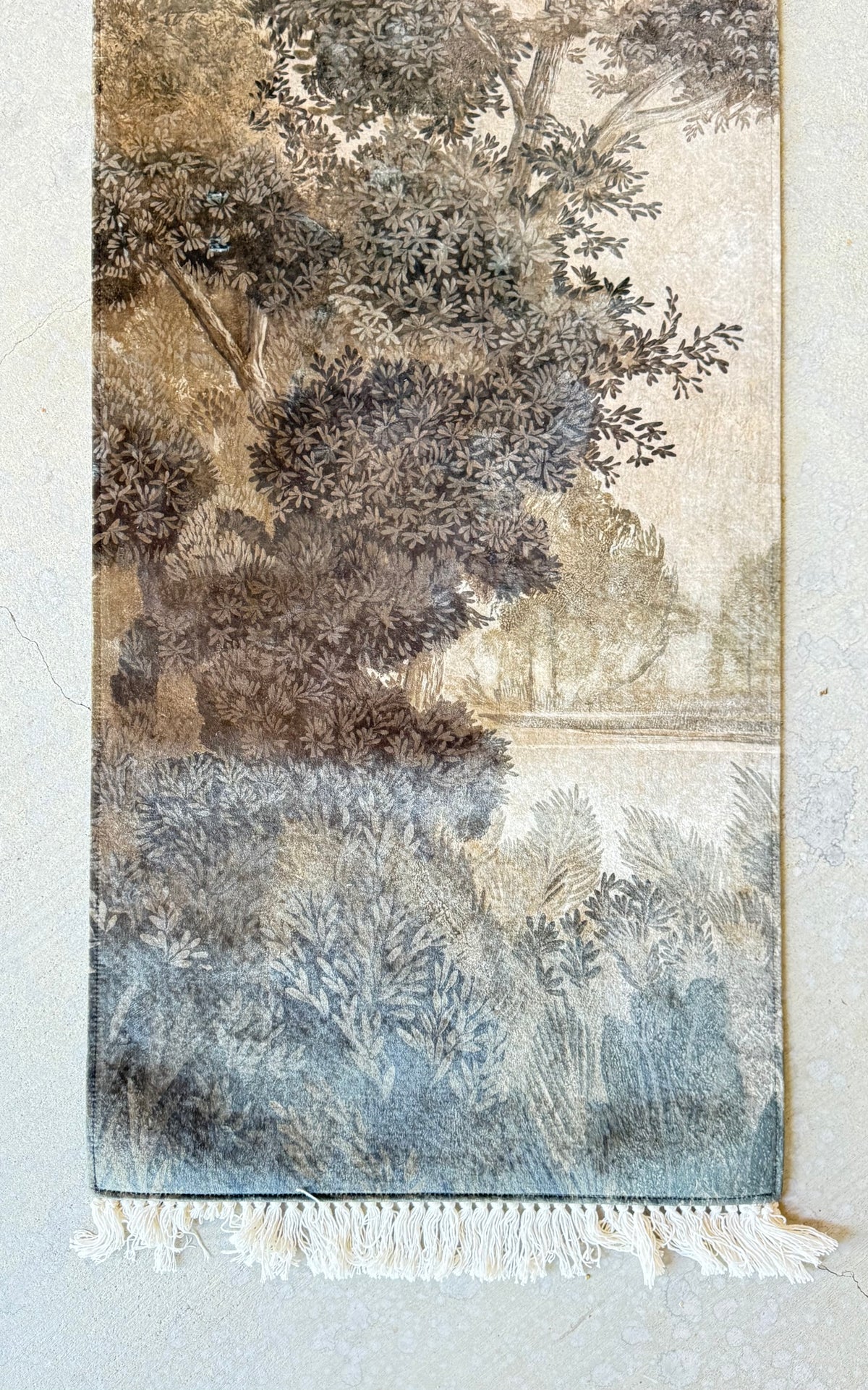 Monochromatic Treescape Rug Runner PRE-ORDER