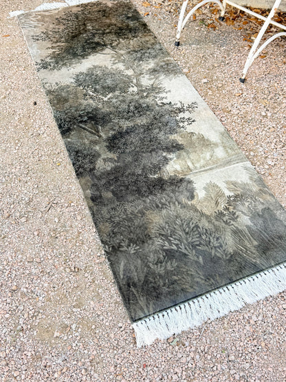 Monochromatic Treescape Rug Runner PRE-ORDER