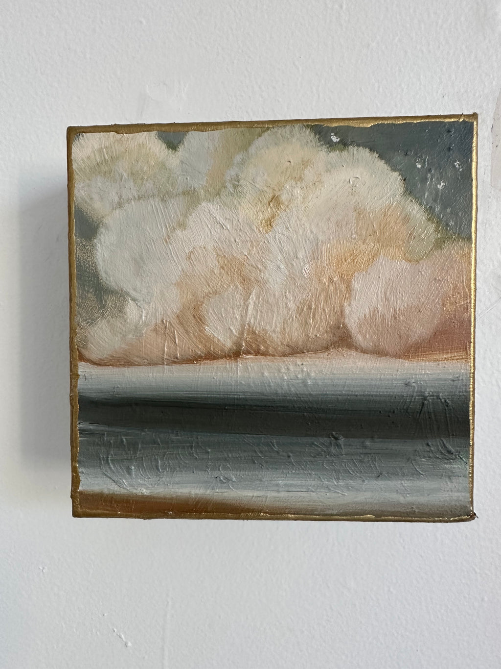 "Poet's Dream" 6" x 6" seascape in oil on canvas