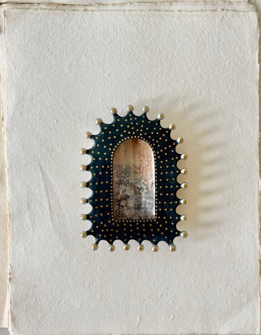for Annie:ART OBJECT: "Encanto" print, housed by a Mexican tin frame