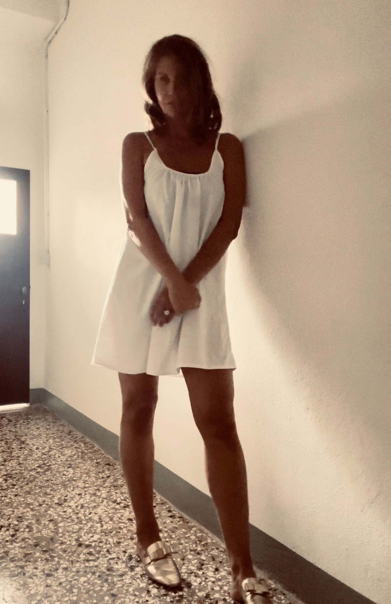 The CASTELLO DRESS (White cotton tunic length)