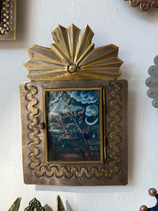 For Annie: ART OBJECT: "Twilight" print housed in Mexican tin frame
