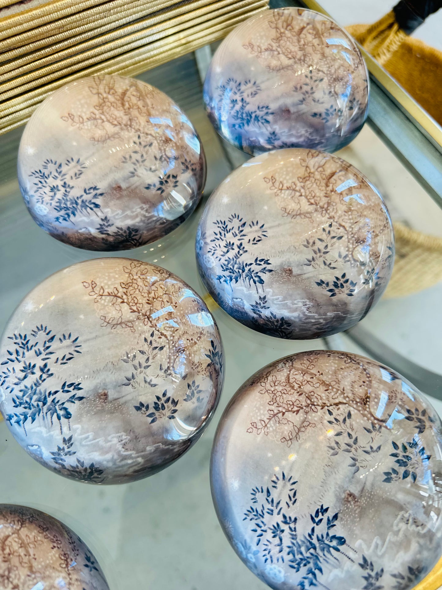 Round Dome paperweight by Colette Cosentino