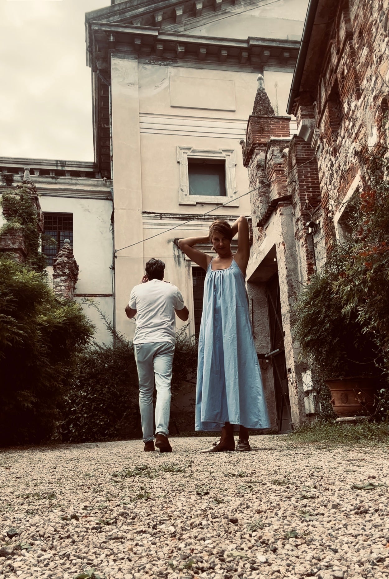 The CASTELLO DRESS (Corn flower blue, floor length)