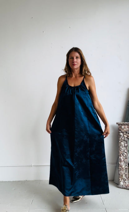 THE CASTELLO GOWN in Blue and Grape (100% Reversible) Floor length