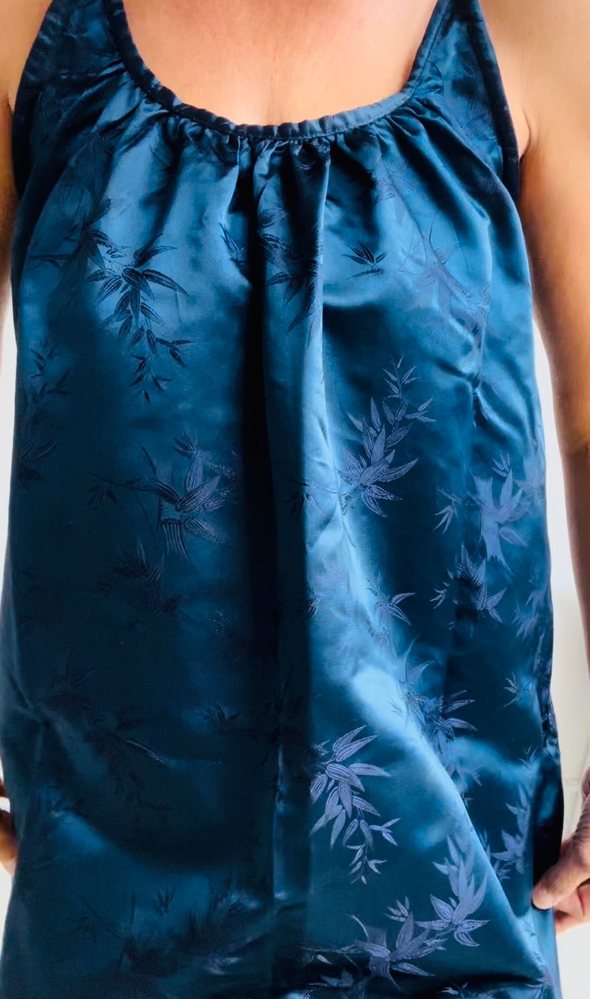 THE CASTELLO GOWN in Blue and Grape (100% Reversible) Floor length