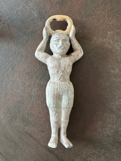 Hand Painted Metal Vintage Boxer Bottle Opener