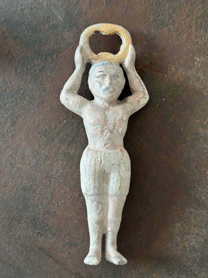 Hand Painted Metal Vintage Boxer Bottle Opener