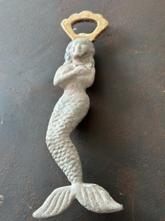 Vintage Metal Mermaid Bottle Opener