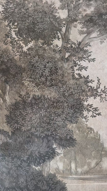 Monochromatic Treescape Rug Runner PRE-ORDER