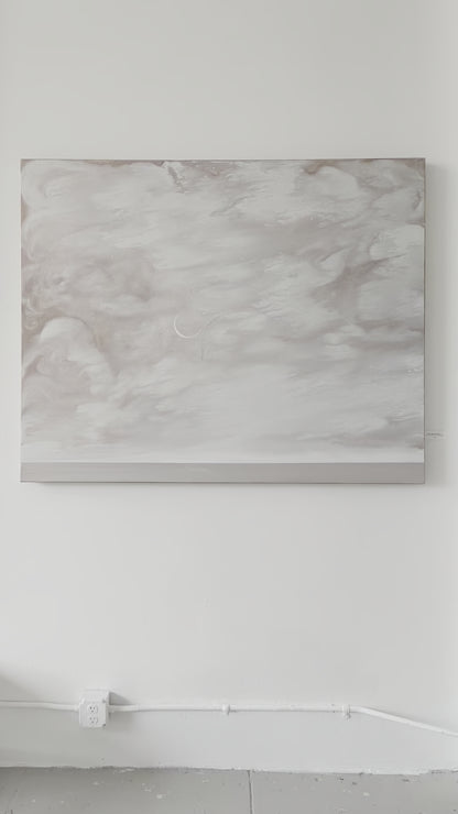 "The Wind Rose and Whispered" 48"x60" abstract seascape painting