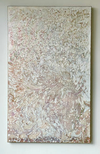 "Féte"  Abstract painting  77" x 47" oil on canvas