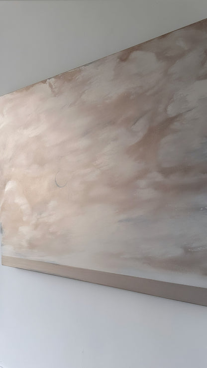 "The Wind Rose and Whispered" 48"x60" abstract seascape painting
