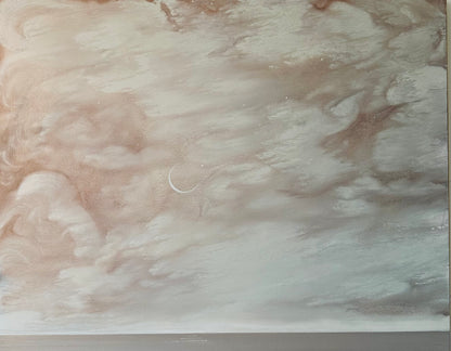"The Wind Rose and Whispered" 48"x60" abstract seascape painting