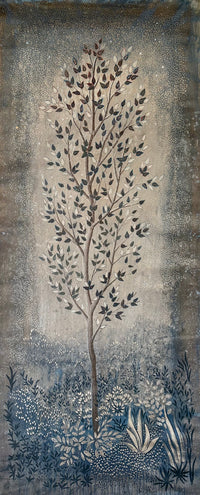 "Bleu Doré" Tree Panel on canvas, a fine art replica of the original 86" x 36"