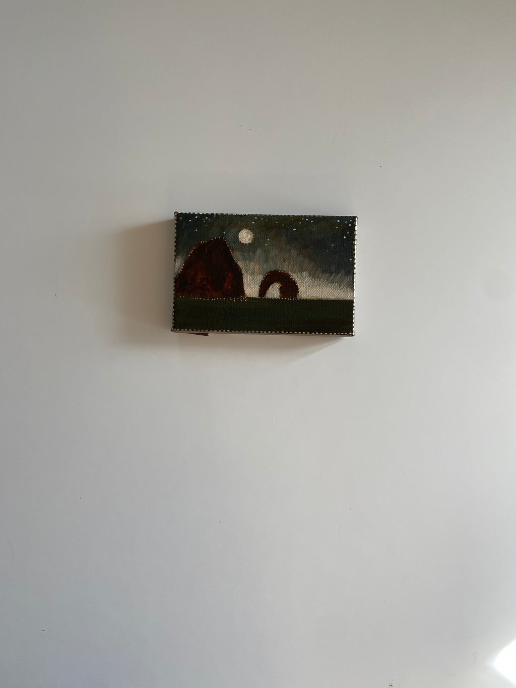 "Otherland Arc" 4" x 6" miniature seascape, oil on canvas