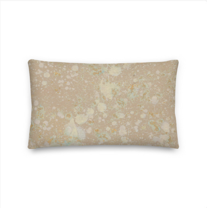 Pink Gilded Spatter Pattern Decorative Accent Pillow