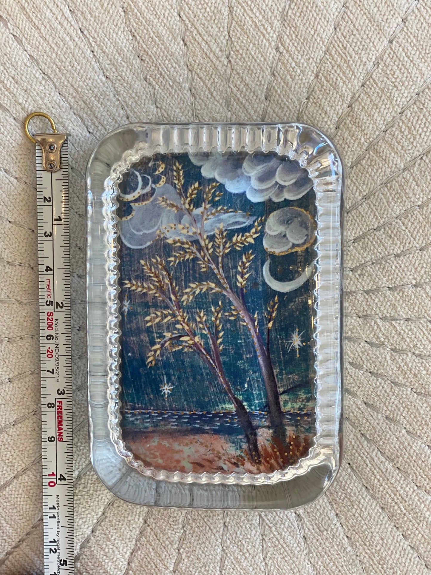 "Twilight" Hand blown glass paperweight, First Edition Run