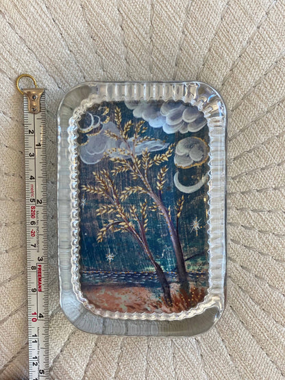 "Twilight" Hand blown glass paperweight, First Edition Run