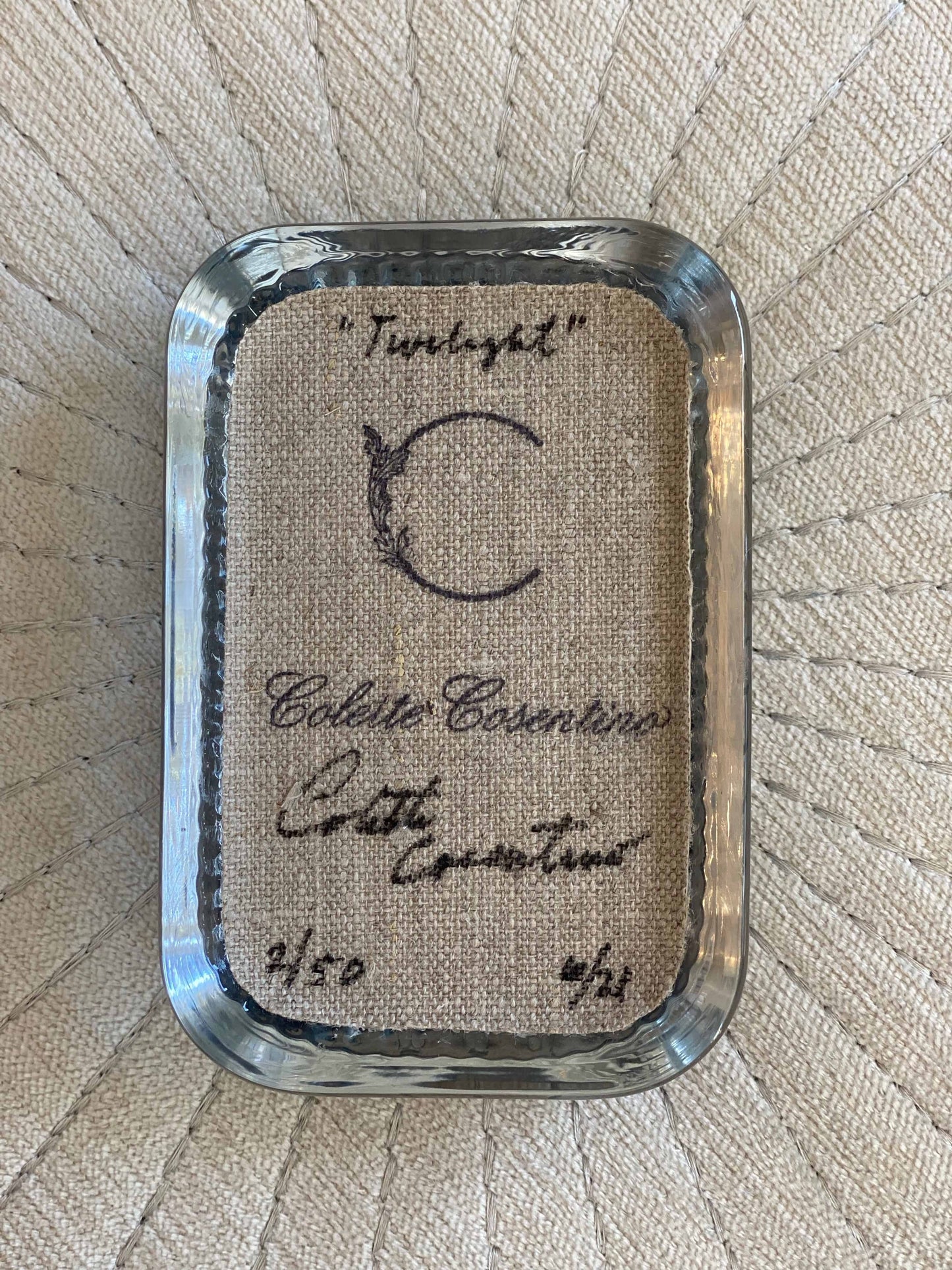 "Twilight" Hand blown glass paperweight, First Edition Run