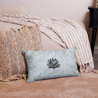 Inky Coral Sea Themed Premium Pillow