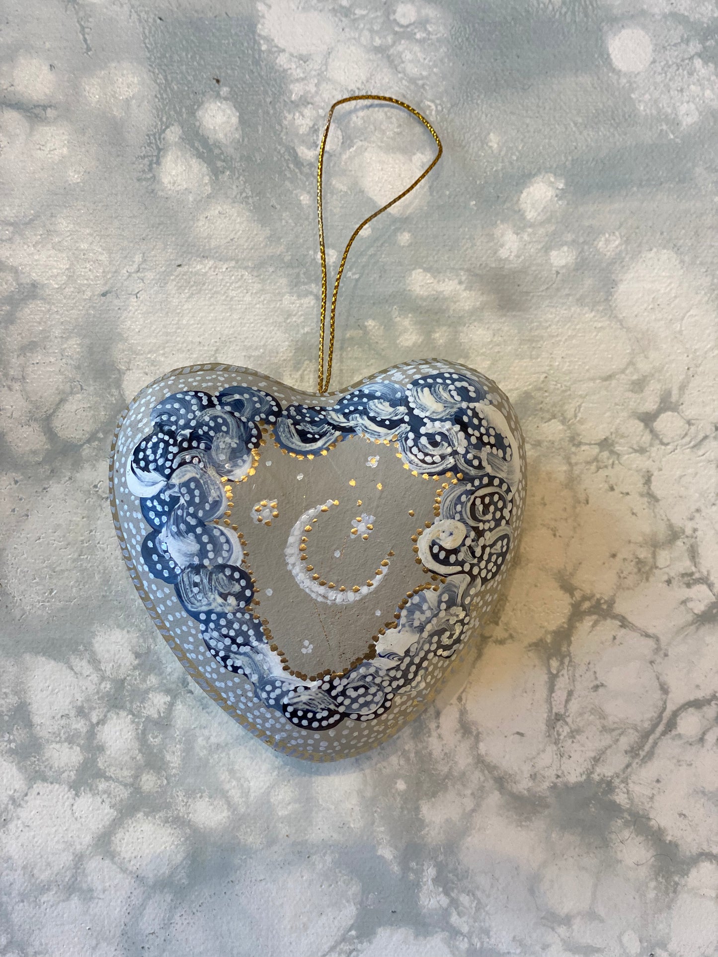 Moon, Clouds, and Stars Ornament