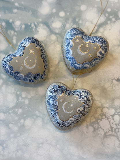 Moon, Clouds, and Stars Ornament