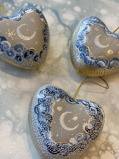 Moon, Clouds, and Stars Ornament