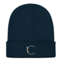 NAVY Ribbed knit beanie, Colette Cosentino icon